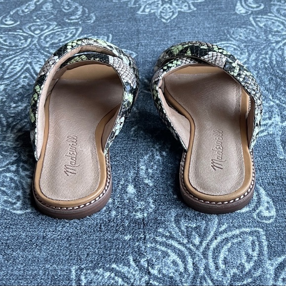 Madewell Skyler Sandal Snake Embossed Leather 5.5